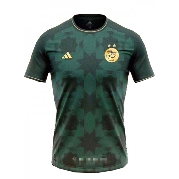 Algeria maillot de football version joueur uniforme de football vert kit de football pour hommes hauts de sport chemise 2023